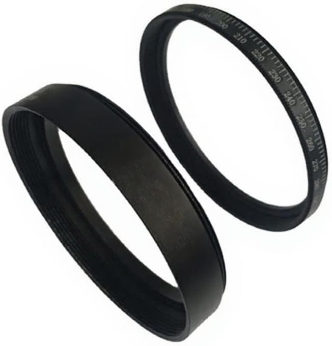 1PCS graduated filter ring Filter ring Filter frame ring Lens ring standard M52 M127 (No scale M52 (1-5mm lens can be placed))