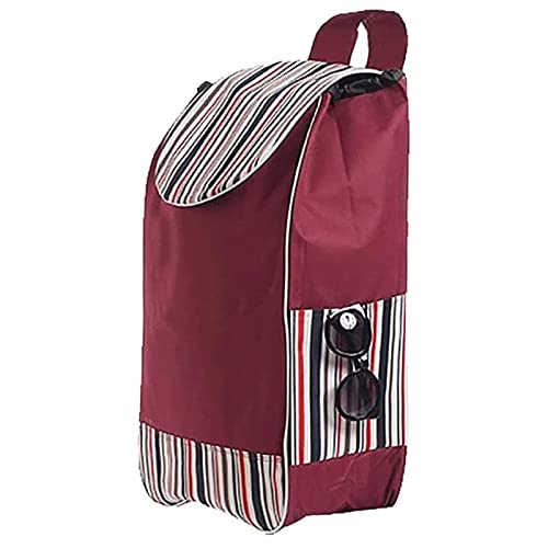 AOKLEY Trolley Borsa di Ricambio per Carrello della Spesa Pieghevole Borsa per Carrello in Tessuto Oxford Impermeabile Portatile Borsa di Ricambio per la Spesa Riutilizzabile Portaspesa