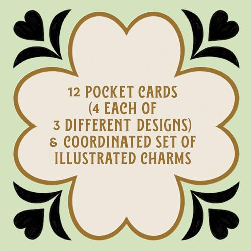 Chronicle Books Luck, Love & Dreams Charm Cards: 12 Folded Victorian Pocket Notes - Image 4