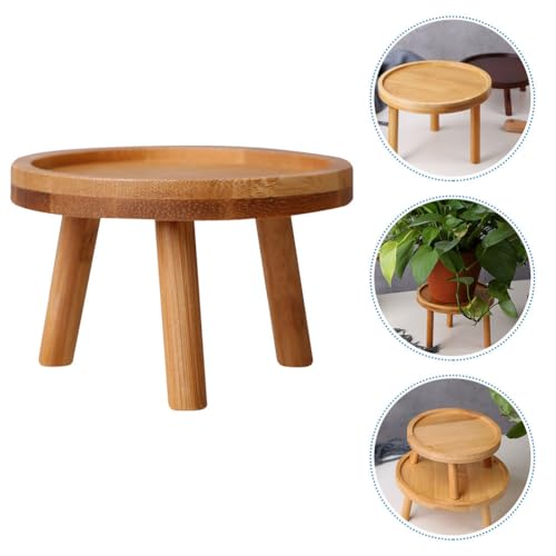 Image of balacoo Wooden Plant Stand Indoor Stackable Flowerpot Holder Display Stool for Succulents Bonsai Pot Pedestal Household Vase Stand 8.46 X 4.72 X 4.72 in for Home Decor
