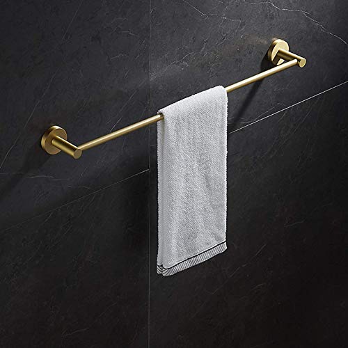 Porte-serviettes mural de 50 cm avec fixation adhésive ou à vis robuste - 5