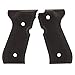 Hogue 92170 Beretta 92 Grips, Checkered Aluminum Matte Black Anodized