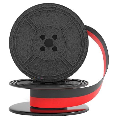 generic 1Pack Typewriter Ribbon Twin Spool Typewriter Ribbon Red and Black Twin Spool Replacement Pack for Most Typewriter Professional Design