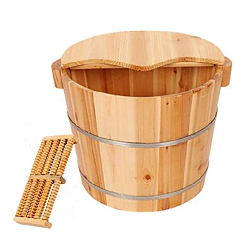 Cubeta de Madera para Baño de Pies y Masaje Spa