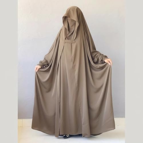 Image of NAZNEEN Saudi Jilbab Full Length and Noise Pc MATT NIDA Fabric with extra panel to cover face