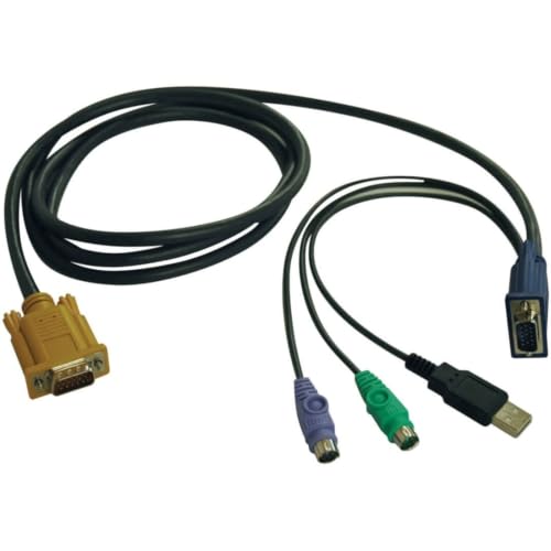 Cable KVM Tripp Lite P778-015 para solucionar cortes de señal en monitores y ratón