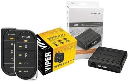 Viper 5806V Sistema de alarma de auto LED de 2 vías y arranque remoto con + (1) módulo de derivación DB3