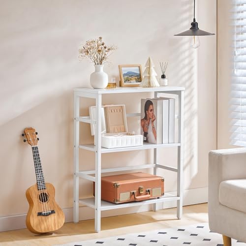 HOOBRO Bücherregal, Standregal, 3 Ebenen Leiterregal, schmales Regal, Multifunktionales Ablageregal, Stabiler Metallrahmen, offene Ablagen… – Ansicht 5