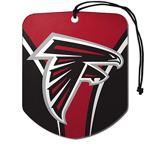 Fanmats 61561 Nfl Atlanta Falcons Hanging Car Air Freshener, 2 Pack, Black Ice Scent, Odor Eliminator, Shield Design With Team Logo #TOP5