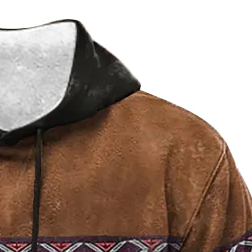 Men's Western Vintage Sweatshirts Aztec Printed Hoodies African Dashiki Pocket Graphic Pullover Sweaters Tops 20253