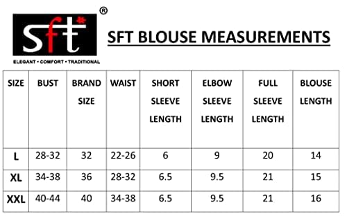 Image of SFT Round Neck Cotton Lycra Stretchable Laced Elbow Sleeves Readymade Saree Blouse for Women Stylish (Shibani