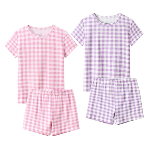 Bafeicao Bamboo Viscose Toddler Pajamas, Baby Boys Girls Summer Snug-Fit Sleepwear Daily