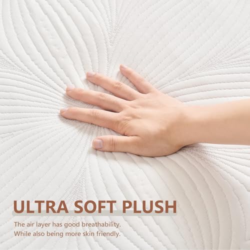 Homemate Heated Mattress Pad Twin Size - 3D Knitted Jacquard Electric Mattress Pad Twin Bed Warmer with Dual Controller, 10 Heated Setting - Auto Off 8 Hours, Fit Up to 30 Inch, 75"x39"