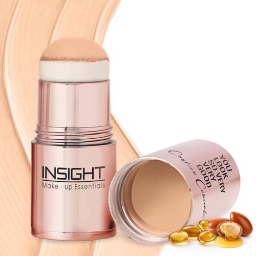 Image of INSIGHT Cushion Concealer for Natural Flawless Finish | Vitamin E Infused | Featherlight, Buildable Coverage | Multipurpose & Travel-Friendly | Shade: Latte, 3g