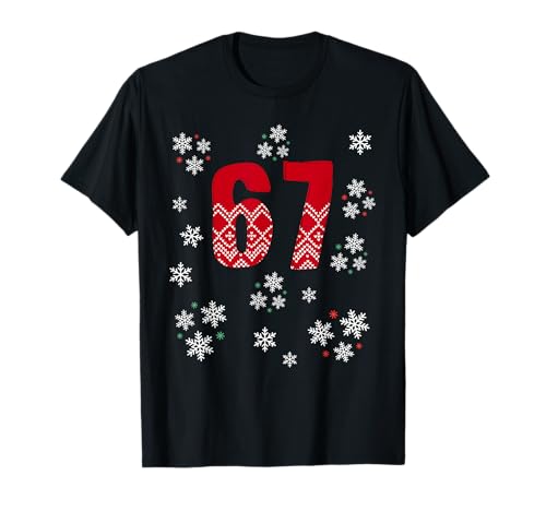 67 Christmas Sweater 6 7 Middle School Ugly Christmas T-Shirt