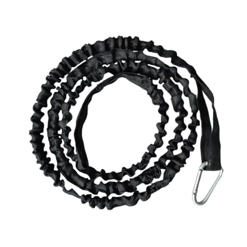 Kisangel 4pcs Kayak Leashes Coiled Stretchable Ropes for Securing Paddles Canoe Fishing Rods Easy Attach Detach Kayaking Accessories