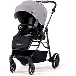 Twistshake Carrito kk Kinderkraft VESTO Silla de Paseo, Carrito bebé, cochecito bebé, Reversible, Suspensión, Impermeable con UPF 50+, Con accesorios, Plegable, Fácil de Plegar, 15 kg, Gris