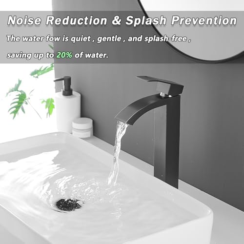 Mitigeur lavabo gris haut pour en finir avec les éclaboussures - 3