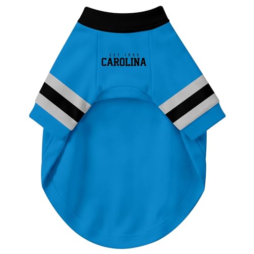Image of Carolina Dog Clothes Jersey Style Personalized Pet T Shirt with Custom Name Number for Small Medium Large Dogs