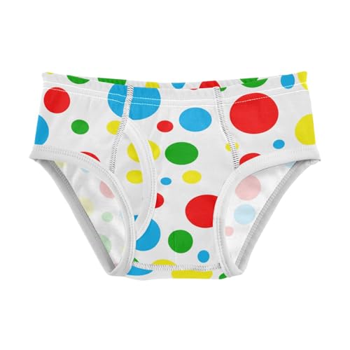 ODAWA Boys' Briefs Underwear Polka Dots Color Toddler Boy Cotton Underwear Boys Size 6 Underwear Boxer Briefs