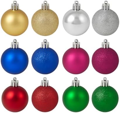 Kit Bolas de Natal Inquebráveis Decoração Natalina para Árvores, ...