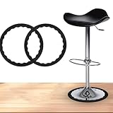 2 Pack Bar Stools Leg Protectors Ring, Non Slip Silicone Chair Leg Floor Protector, Pads Bottom Protect Wooden Floor No Scratches No Noise Anti-Slip, Stretchable Fits 14.5
