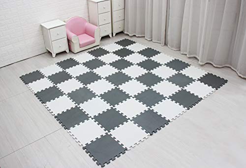 Image of meiqicool Foam Play Mat Thick Soft EVA Interlocking Foam Floor Mats Children Yoga Exercise Multi Jigsaw Puzzle Blocking Board Kids Playmats Play 18 Piece AL