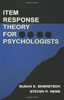 Hardcover Item Response Theory for Psychologists Book