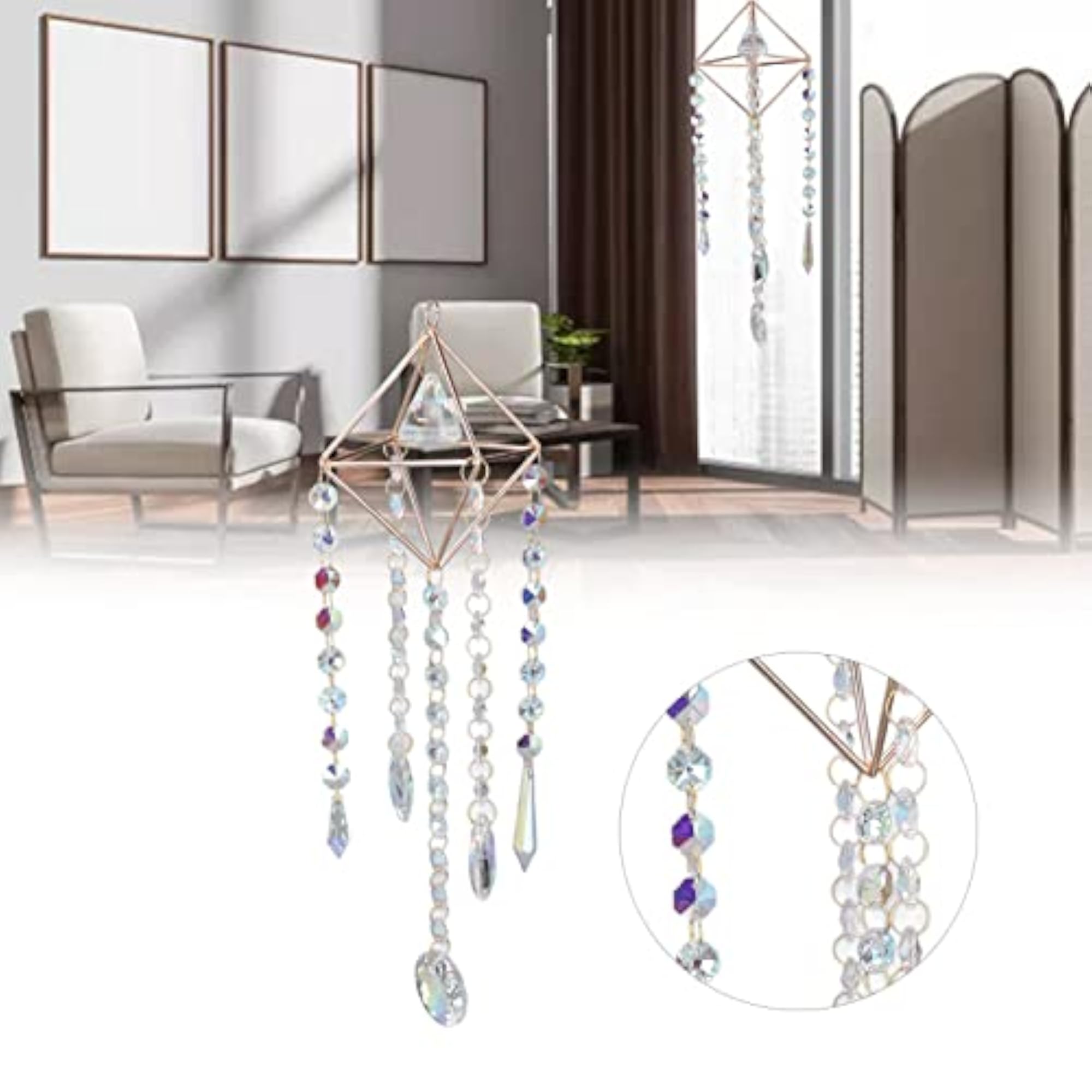 Sunlight Catcher, Metal PVC Hanging Suncatchers for Window