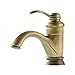 Produktbild Hlluya Wasserhahn für Waschbecken Küche Alle Kupfer antik Waschtisch Armatur antike Mischen von heißem und kaltem Wasser Hähne 77 D3