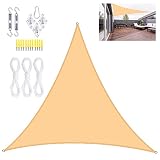 【Lo que obtendrás】- 1 parasol impermeable para jardín, 1 mosquetón, 3 ojales, 3 cuerdas, 12 tornillos de expansión.