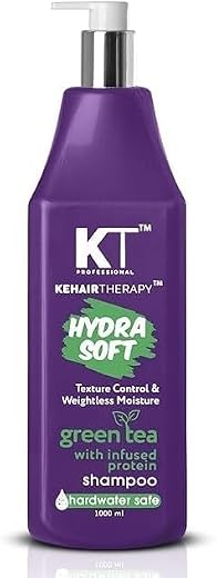 KT Professional Keratin Protein Hydra Soft Texture Control & Weight less Moisture Shampoo Sulfate Free Paraben Free For Ha...