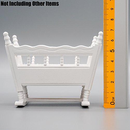 Odoria Escala 1/12 Miniaturas Berço para Bebê Enfermagem Decoração Móveis para Casa de Bonecas