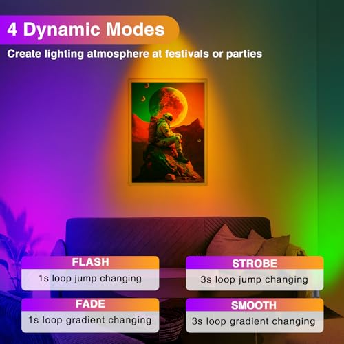 Image of URTOM 6W RGBW Uplighting Indoor Color Changing Up Lights Indoor with Remote Dimmable LED Spot Lights for Home Aluminum Accent Lighting for Party Plant Decor with 5.9 FT Plug Cord, 2 Pack