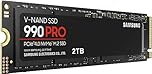 SAMSUNG 990 PRO SSD 2TB PCIe Gen4 NVMe M.2 Internal Solid State Hard Drive, Upto 7,450MB/s, Fast Speed for Gaming Heat Control, Direct Storage and Memory Expansion, MZ-V9P2T0B/AM [Canada Version]