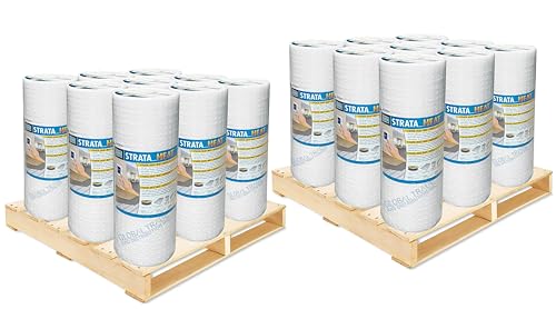 Laticrete 0179-0161-H Strata Heat Mat 5/16" Thick Floor Heating, Uncoupling Membrane Underlayment- 161 Sq Ft Roll - 18 Rolls Bundle