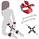 BDSMYOU 4-IN-1 Handschellen Sex Bondageset Fessel Set Anfänger,BDSM Spielzeug Set,mit Handschellen Sex Bett Plüsch Fußfesseln + Augenmaske Augenbinde,BDSMs Sex Spielzeug für die Männer Frau Paare