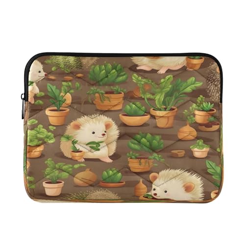 Funda para portátil de 13-14 pulgadas con diseño de erizos