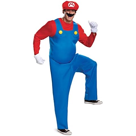 Nintendo Super Mario Brothers Deluxe Gaming-Kostüm für Erwachsene Cover