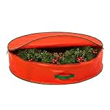 SHATCHI, Borsa per la conservazione di ghirlande natalizie artificiali, fino a 60 cm, resistente, impermeabile, con cerniera e manici per il trasporto