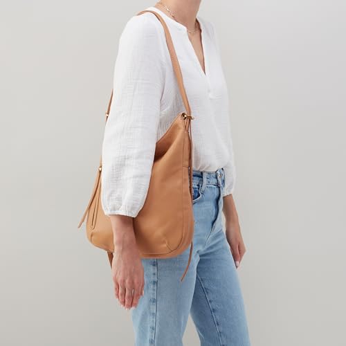 Image of HOBO Merrin Leather Bucket Backpack Convertible to Shoulder Bag for Women
