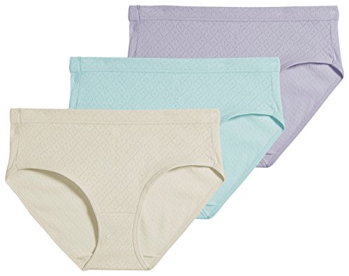 Jockey 3-PK Elance Breathe Hipster Panties 1540 8 Paste Purple/Green/Beige