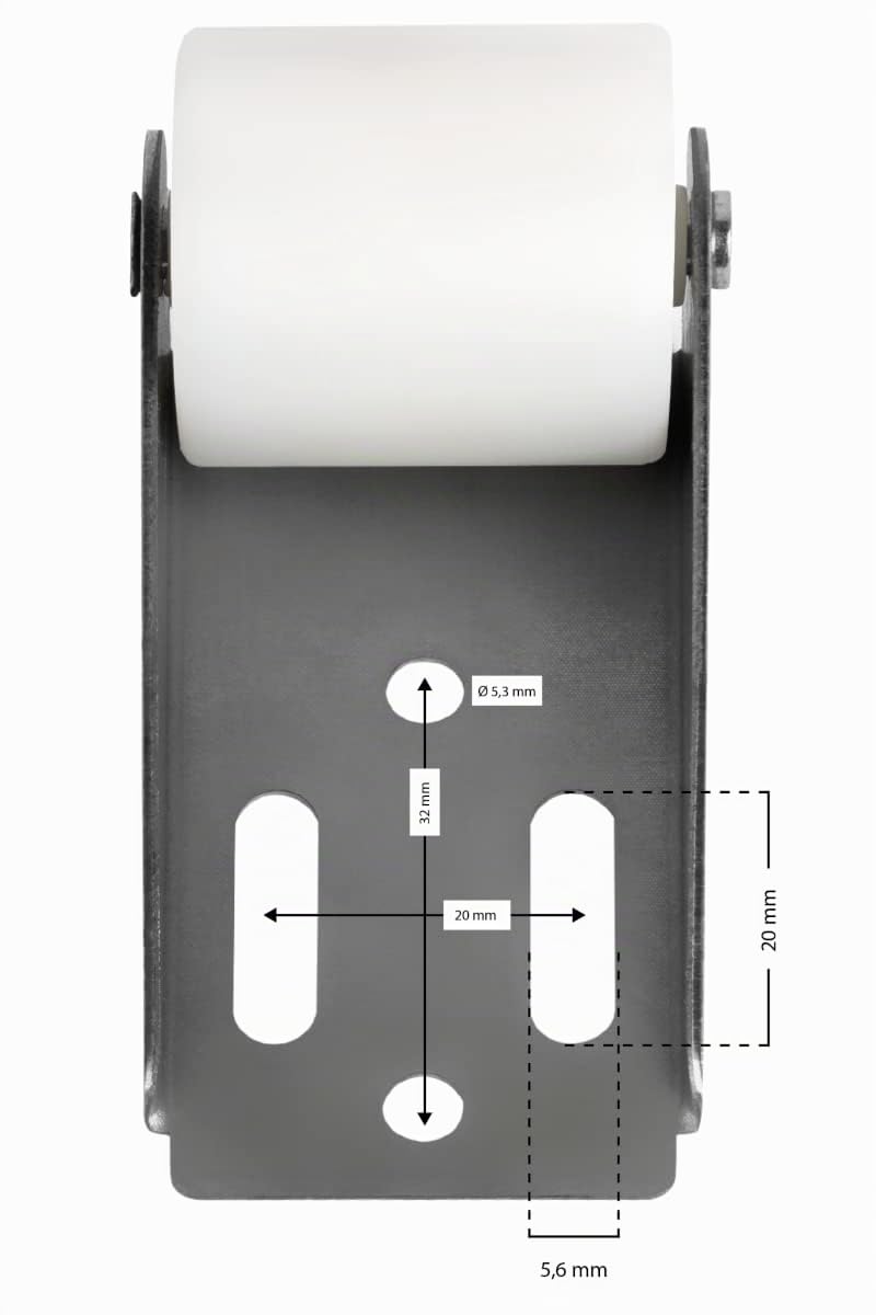 Schellenberg 10255 Rolladen-Abdruckrolle mit Anschraubplatte, Mini/Maxi