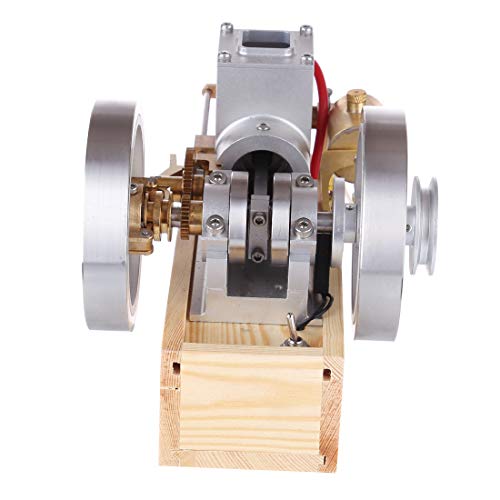 Yamix Horizontal Gas Engine Model With Hand Start Device, Metal Hit And Miss Engine Model Combustion Engine Model Toy #TOP5