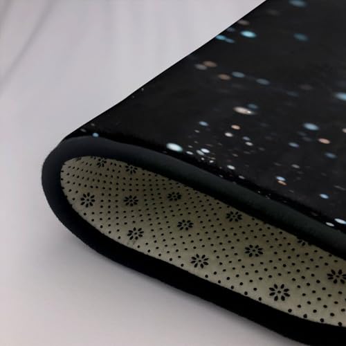 Tapis grand format imprimé paillettes facile à nettoyer - 7