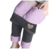 Thermohose Damen Winter Gefüttert Winter Warme Leggings Fleece gefütterte Dicke Winter Warme Jogginghose Thermohose Thermohose Lang Gefüttert Leggings Jogginghose Leggins Fleece Thermal Pants