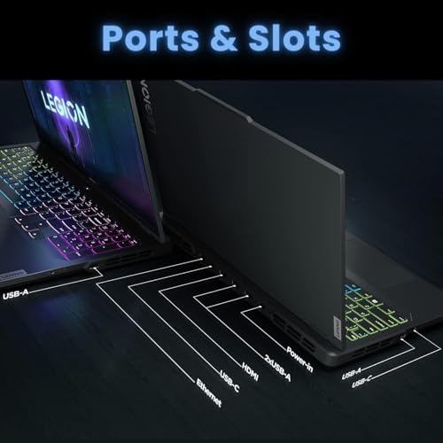 Image of Lenovo 2025 Legion Pro 7i Gen 10 Gaming Laptop, GeForce RTX 5080 16 GB GDDR7, Intel Ultra 9 275HX, 16 inch WQXGA OLED 16:10 500 nits 240Hz, 64 GB DDR5 RAM, 1 TB SSD, Windows 11 Pro, w /Accessories