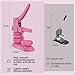 FreeingBAG Button Maker Machine 58mm - (3 Gen) Installation-Free (2.25in) DIY Badge Button Maker Press Machine Badge Punch Press with 100pcs Button Parts Pictures (Pink, 2.25 inch / 58mm)