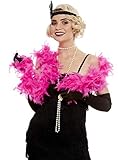 【El accesorio ideal para tu disfraz 】 ¿Cuál es tu década favorita?. El complemento Rosa perfecto para tu disfraz Charlestón & Flappers. También podrás utilizar tu Boa de plumas rosa para un disfraz Años 20 & Cabaret.