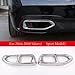 Spare Parts Stainless Steel Tail Throat Pipe Modified Cover For BMW 7 Series G11 G12 2016-2018 Car Exhaust Tail Pipes Decoration(Style A-Silver Sport Model)